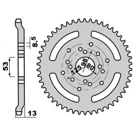 Motorrad hinter kettenrad PBR