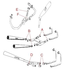 PEUGEOT 759999 EXHAUST CONNECTION GASKET