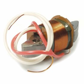 PIAGGIO Spule 43mm Löcher 5,2mm Höhe 12,5mm 2 rot/weiße Drähte