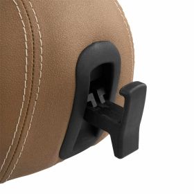 Siège en cuir synthétique marron PIAGGIO pour déverrouillage manuel du siège