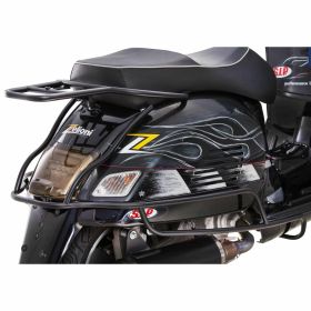 Capot arrière noir mat PIAGGIO avec double tuyau