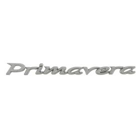 Targhetta Primavera Cofano destra PIAGGIO 154x15 mm cromo autoadesivo