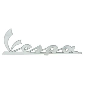 Targhetta Vespa Cofano sinistro PIAGGIO 150x50 mm cromo autoadesiva