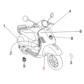 Emblem PIAGGIO 1B001023