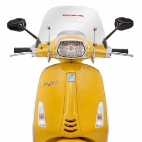 Pare-brise PIAGGIO Cruiser 195 mm clair avec matériel de montage approuvé inclus 435 mm