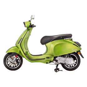 Sella PIAGGIO Vespa Sprint 50ccm Nera con Bordino Bianco e Sblocco Manuale