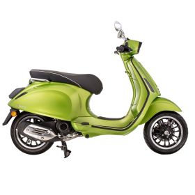 Sella PIAGGIO Vespa Sprint 50ccm Nera con Bordino Bianco e Sblocco Manuale