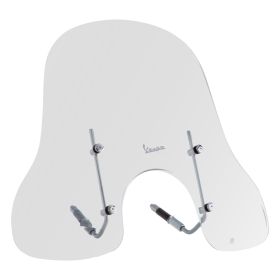 Parabrezza PIAGGIO 350x680 mm Chiaro Omologato e materiale di montaggio incluso