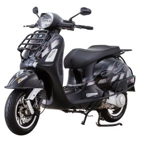 PIAGGIO Hinterplatte für Vespa Primavera/Sprint 32 Liter Matt Schwarz