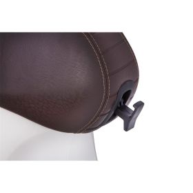 Siège PIAGGIO matelassé marron foncé avec libération automatique du siège