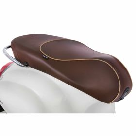 Sella PIAGGIO 70 anni con bordino beige per sblocco sedile automatico