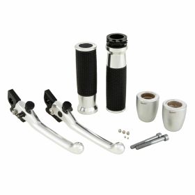 Kit manubrio PIAGGIO Rizoma in alluminio opaco con estremità manopole e leva