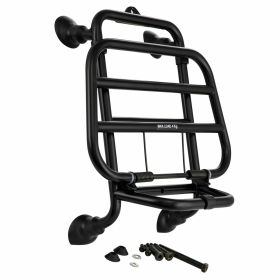 Support de bagages avant PIAGGIO pliable 33x22 cm noir brillant