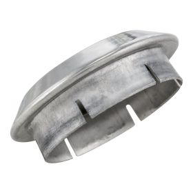 Capuchon de poussière de tambour avant PIAGGIO 36 mm en acier inoxydable poli