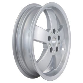 Cerchione Posteriore PIAGGIO 12 Alluminio Argento 5 Raggi ET 20mm PCD 5/86mm