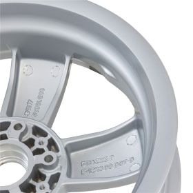 Cerchione Posteriore PIAGGIO 12 Alluminio Argento 5 Raggi ET 20mm PCD 5/86mm