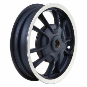Cerchione PIAGGIO 3.0x12 blu scuro con bordo argento in alluminio colato