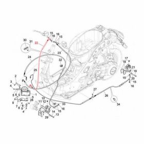 Tubo freno anteriore PIAGGIO per cilindro principale e ABS