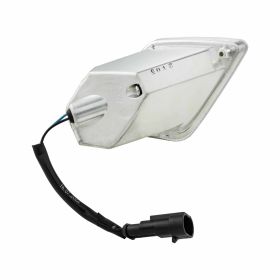 Right rear transparent glass Piaggio indicator without bulbs