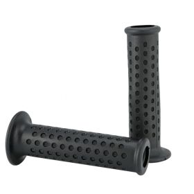 Manopole PIAGGIO 22/24mm gomma nera lunghezza 125mm apertura terminale manubrio