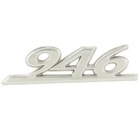 Targhetta 946 scudo anteriore PIAGGIO 45x13 mm antracite autoadesiva