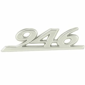 Targhetta 946 scudo anteriore PIAGGIO 45x13 mm antracite autoadesiva