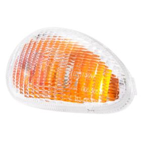 Flèche avant droite PIAGGIO blanche sans ampoules homologation européenne