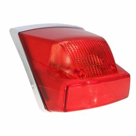 Fanale posteriore PIAGGIO rosso in vetro con portalampada e lampadine incluse