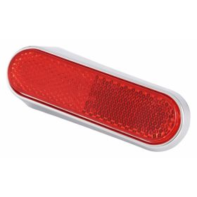 PIAGGIO Reflektor rot 100 mm Kunststoff verchromtes Gehäuse 78 mm Löcher