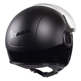 Jet Helmet PIAGGIO Vespa VJ Matt Black Glossy Black