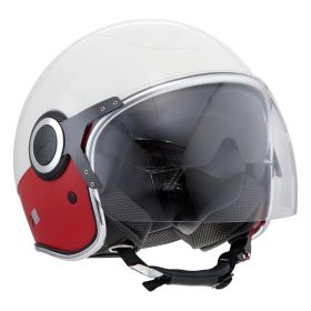 Jet Helm PIAGGIO Vespa VJ Wei? Rot