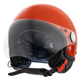 Demi Jet Helm PIAGGIO Vespa Visor 4.0 Impulsives Orange A11