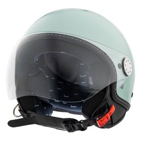 Casco Demi Jet PIAGGIO Vespa Visor 4.0 Verde Relax 350/A