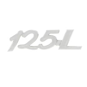 Targhetta PIAGGIO 125 L per bauletto 50x13 mm da incollare