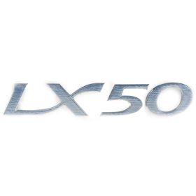 CIF-Platte LX 50 rechte Haube PIAGGIO Chrom selbstklebend 88x15 mm