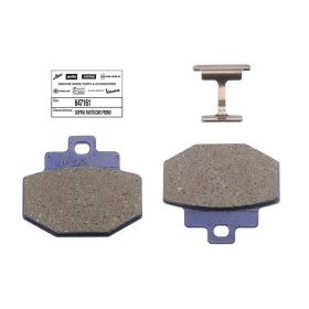 Jeu de plaquettes de frein arrière C4 pour Gilera Runner VX 125-250/Vespa GTS
