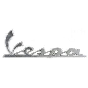 PIAGGIO CIF Vespa Chromplatte 100x35 mm mit Klebehalterung
