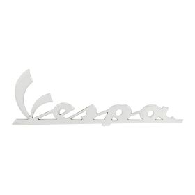 Piaggio Vespa Linke Verkleidungsschild 150x50 mm Chrom Selbstklebend