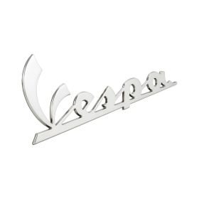 Piaggio Vespa Linke Verkleidungsschild 150x50 mm Chrom Selbstklebend