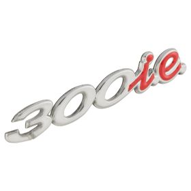 Targhetta autoadesiva 300 ie per bauletto PIAGGIO
