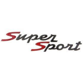 Super Sport Platte PIAGGIO 105x25 mm anthrazit/rot selbstklebend