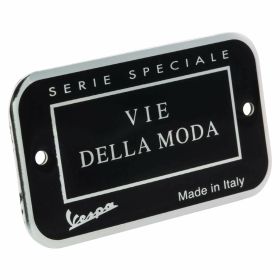 Placchetta Vie Della Moda PIAGGIO 70x40 mm da rivettare