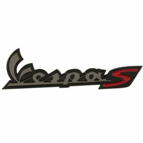 Vespa S Heckemblem 673278 134x38 mm selbstklebend schwarz/rot/anthrazit