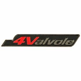 4Ventile Typenschild 80x13 mm schwarz/rot/anthrazit mit selbstklebender Montage