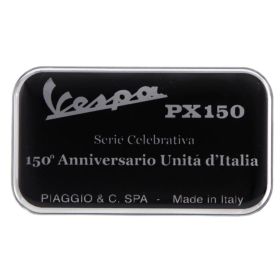 Placchetta PIAGGIO unita d'Italia 70x39 mm