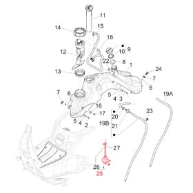 Robinet à essence PIAGGIO pour motos