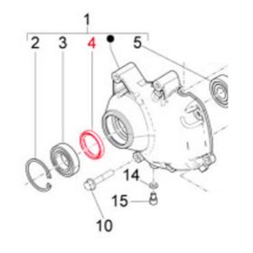 Getriebe-Dichtung/Getriebeabdeckung 38x50x7mm PIAGGIO
