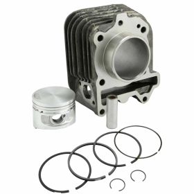Kit PIAGGIO 125 cc cilindro ghisa 57mm pistone 2 anelli spinotto 15mm senza testa