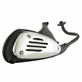 Échappement en acier PIAGGIO avec protection thermique durable