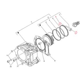 Kolbenclips für bolzen PIAGGIO 875096